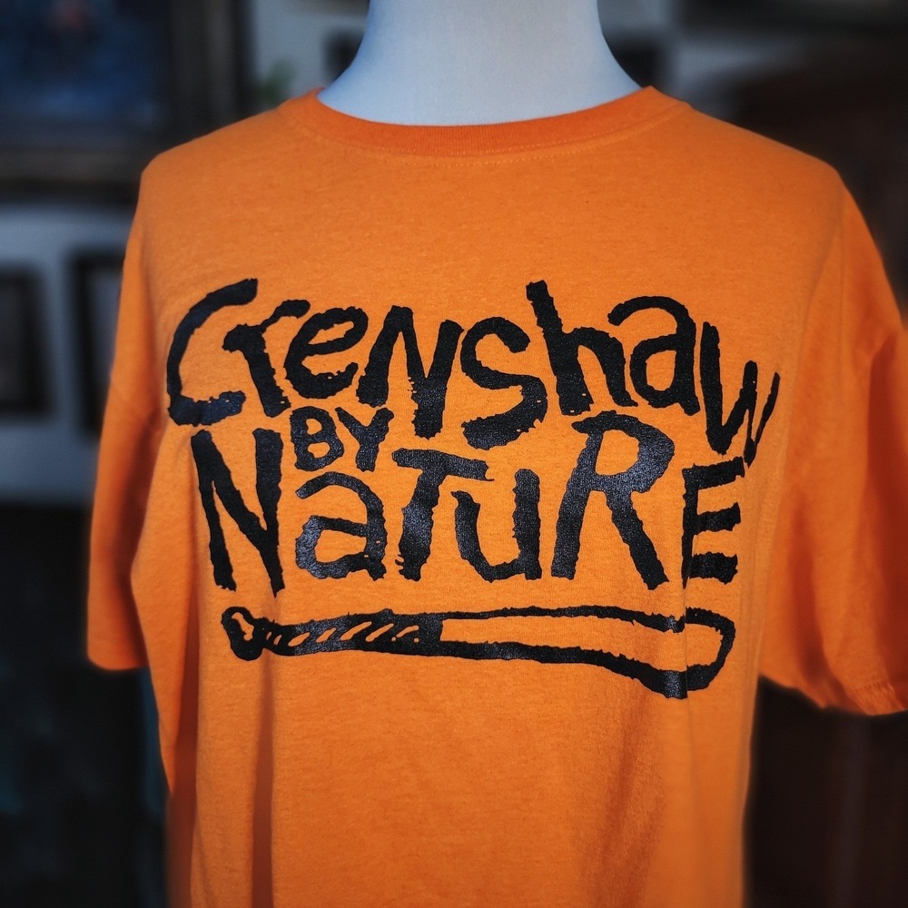 Crenshaw by Nature‎ T Shirt Marathon Clothing Orange Graphic Tee Large Nipsey LA